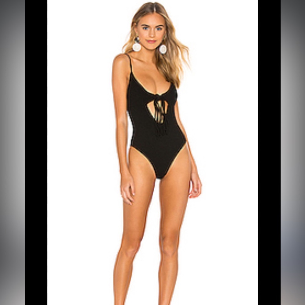 House of Harlow x Revolve Nova Black One Piece Swimsuit Small